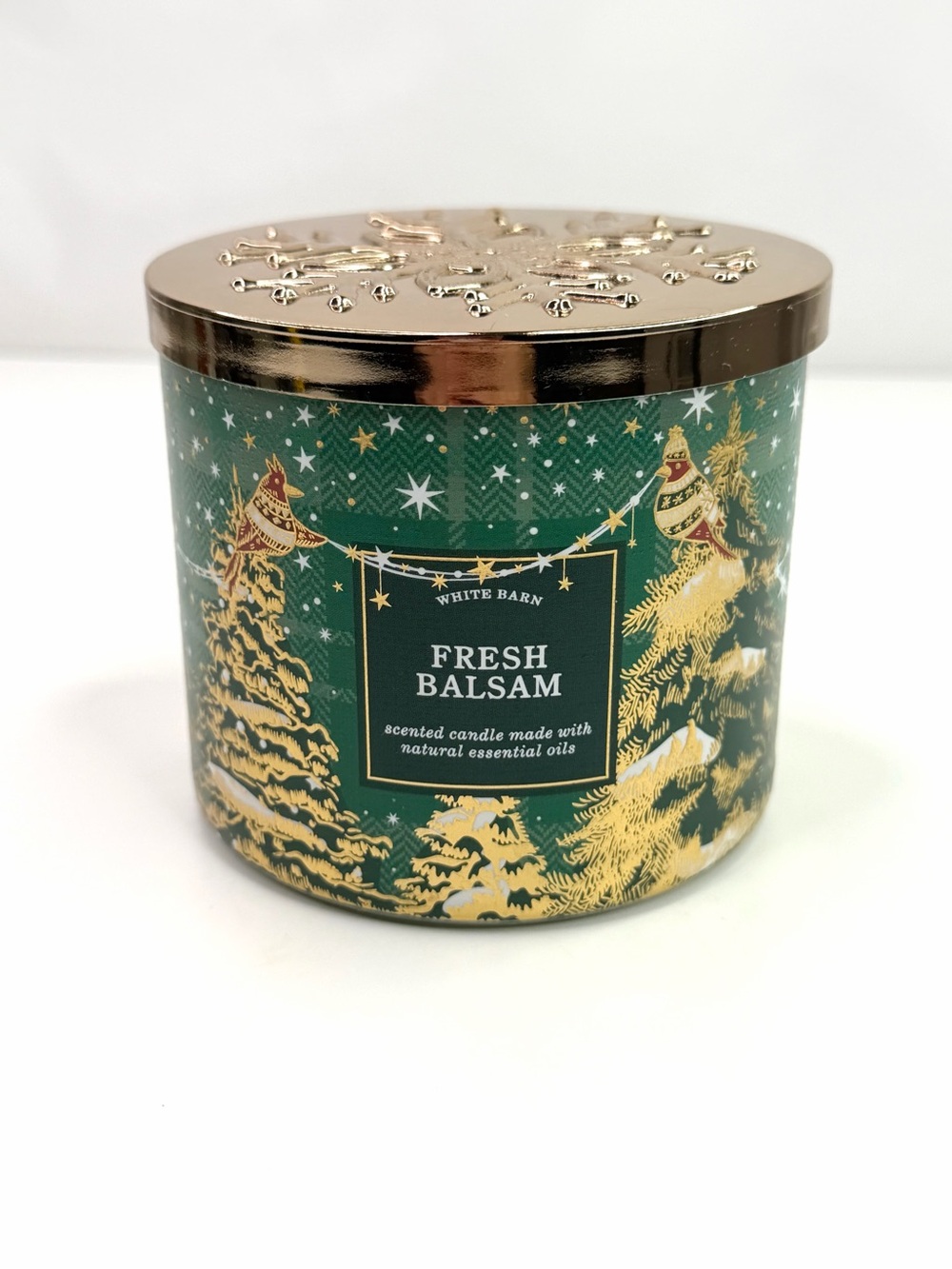 Bath & Body Works White Fresh Balsam 3-Wick 14.5 oz Candle